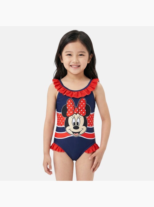 Disney - Fato de banho menina inteiro azul marinho com folhos personagem - Kiabi Disney - Fato de banho menina inteiro azul marinho com folhos personagem - Kiabi