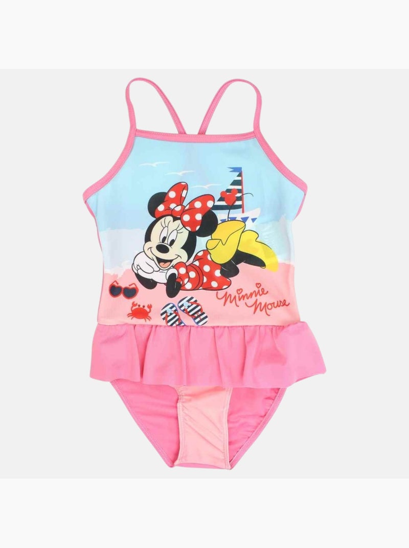 Disney - Fato de banho menina inteiro estampado Rosa - Kiabi