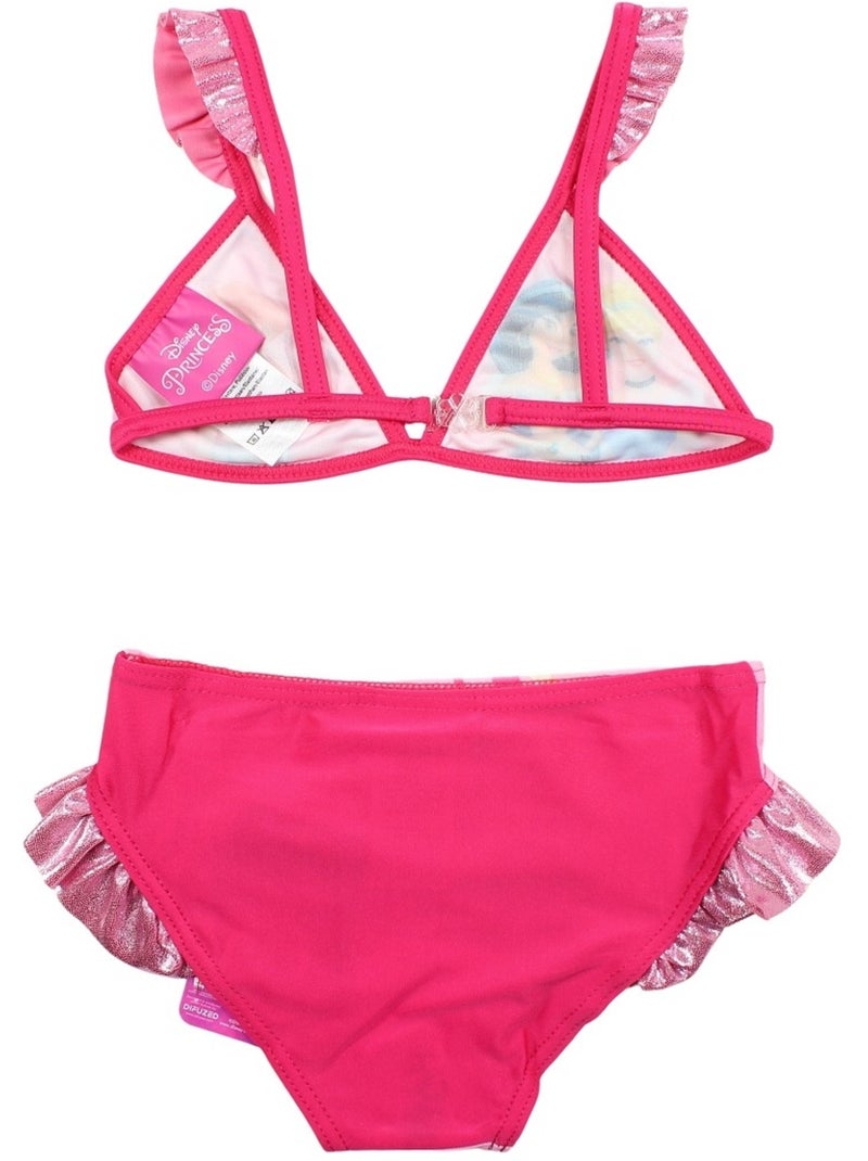 Disney - Fato de banho menina inteiro estampado Rosa-fúcsia - Kiabi