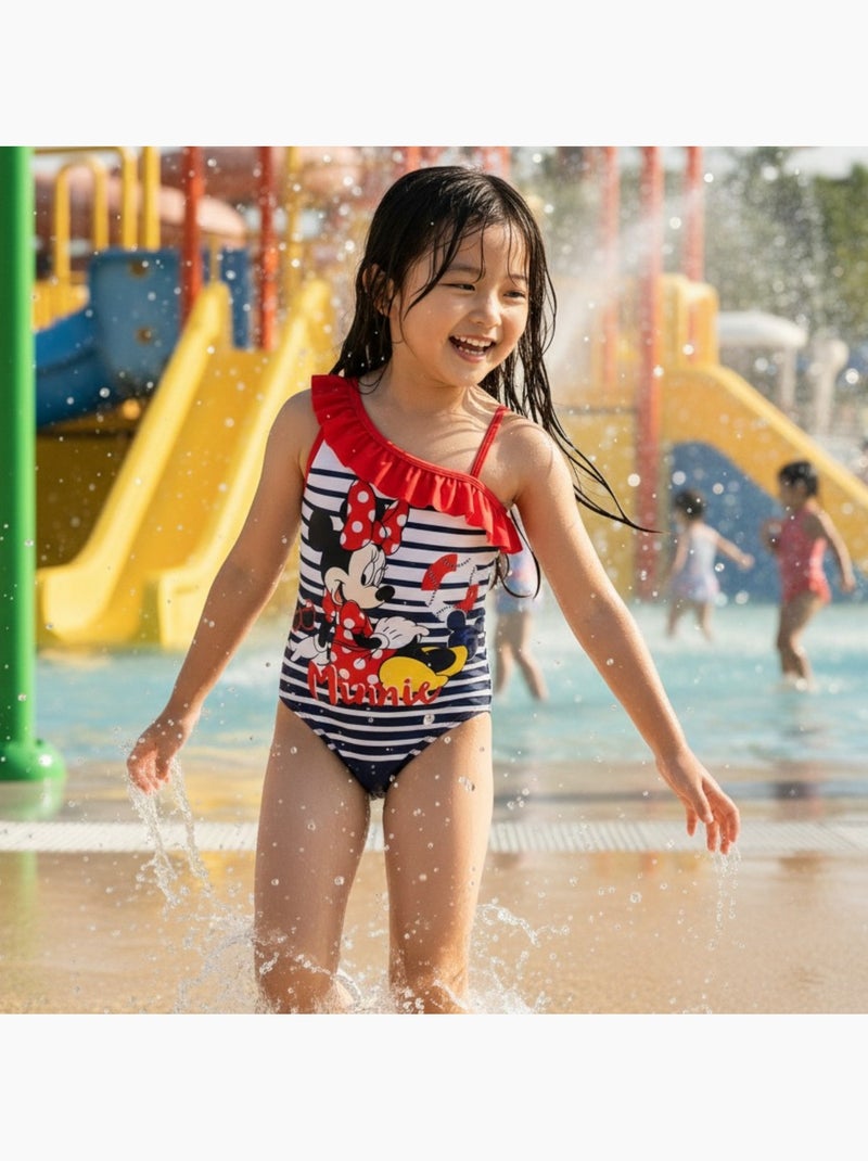 Disney - Fato de banho menina inteiro estampado Vermelho - Kiabi
