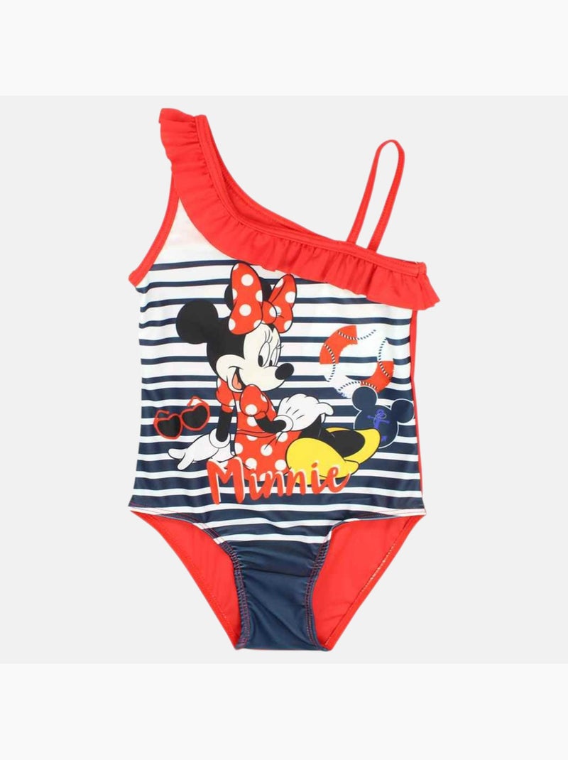 Disney - Fato de banho menina inteiro estampado Vermelho - Kiabi