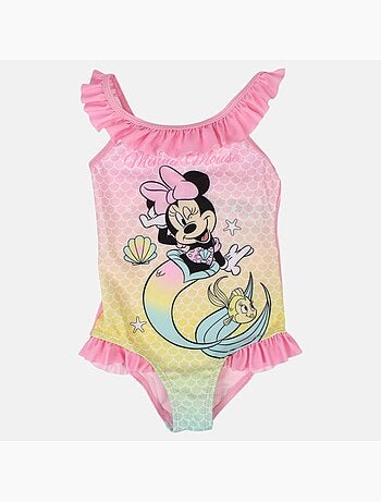 Disney - Fato de banho menina inteiro rosa sereia personagem