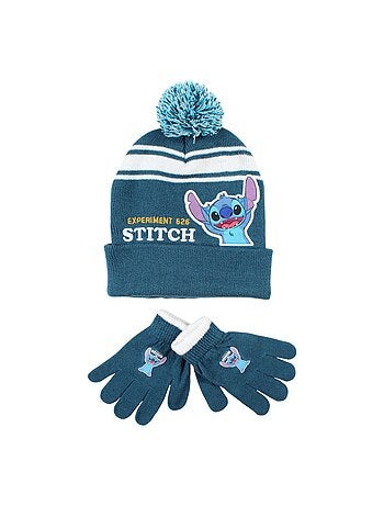 Disney - Gorro com pompom e luvas com personagens