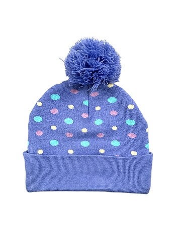 Disney - Gorro com pompom e padrões menina