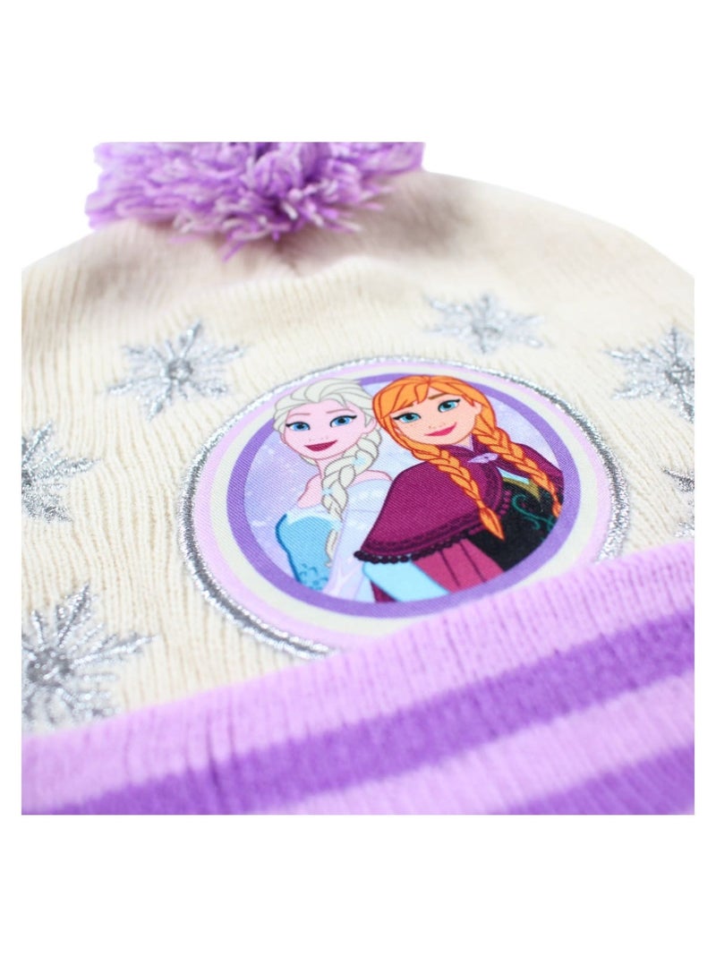 Disney - Gorro com pompom e padrões menina Roxo - Kiabi