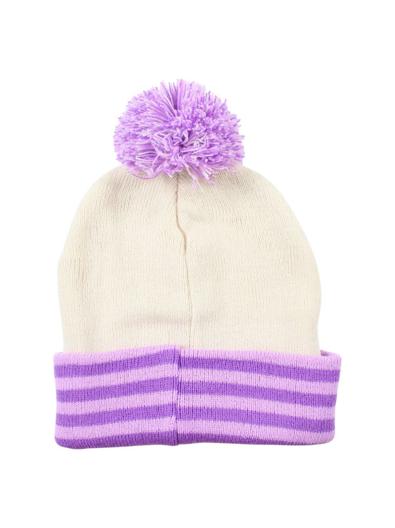 Disney - Gorro com pompom e padrões menina Roxo - Kiabi