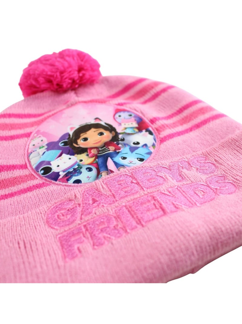 Disney - Gorro menina estampado com pompom Rosa-claro - Kiabi