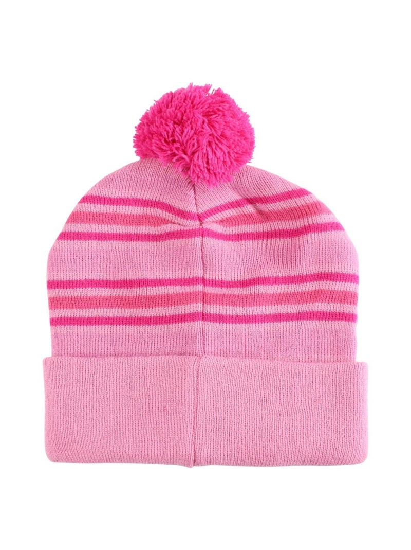 Disney - Gorro menina estampado com pompom Rosa-claro - Kiabi