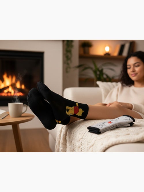 Disney - meias mulher licença winnie the pooh pack de 3 pares - Kiabi