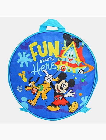 Disney - Mochila redonda criança 27x9 cm com padrão