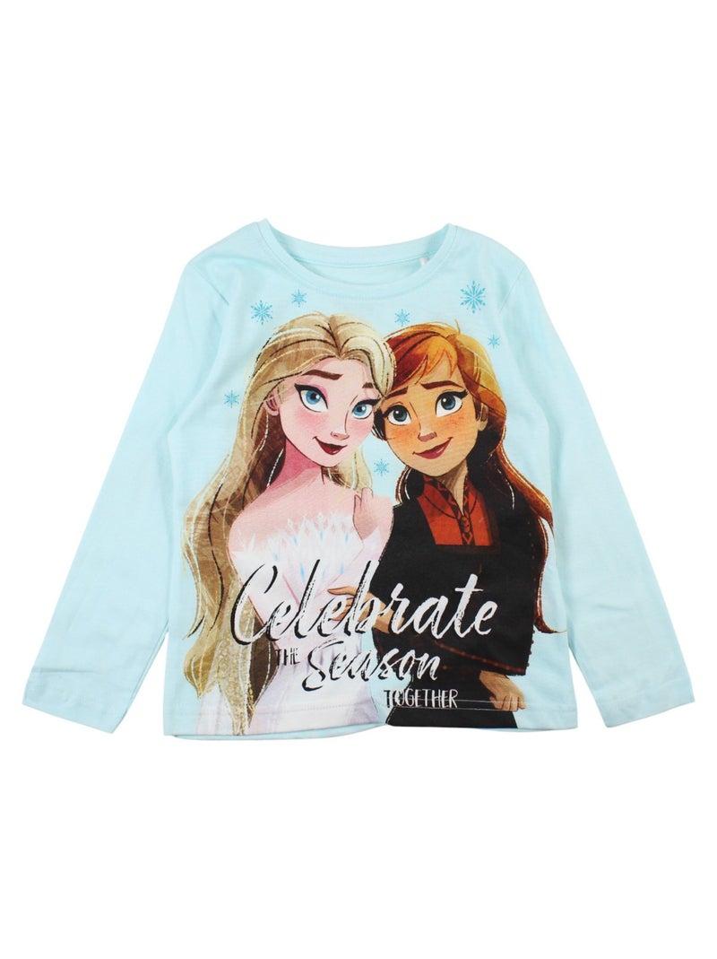 Disney - Pijama de algodão menina com estampa de personagem Azul - Kiabi