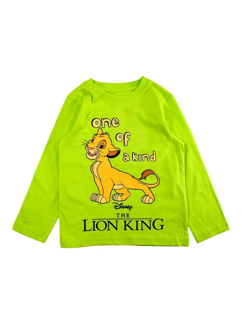 Disney - Pijama de algodão (parte de cima e calças) Verde - Kiabi