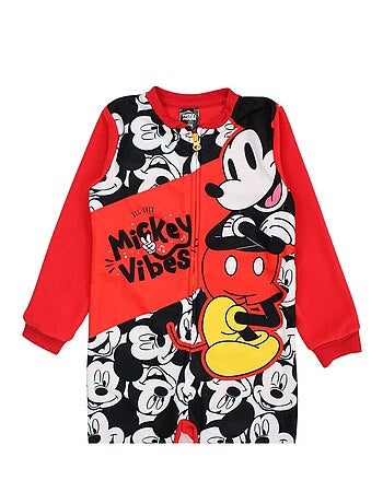 Disney - Pijama macacão criança preto e vermelho