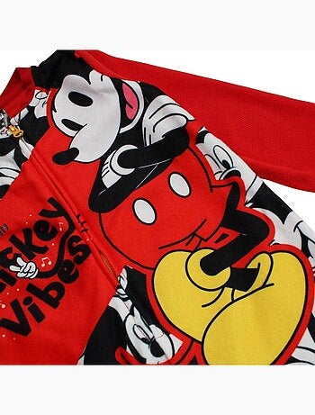 Disney - Pijama macacão criança preto e vermelho