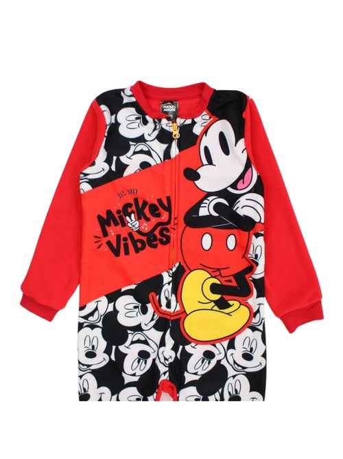 Disney - Pijama macacão criança preto e vermelho - Kiabi Disney - Pijama macacão criança preto e vermelho - Kiabi