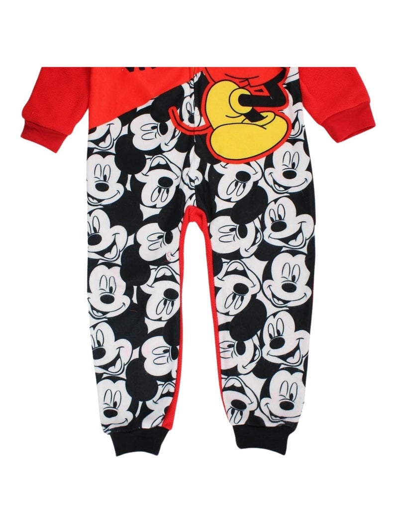 Disney - Pijama macacão criança preto e vermelho Vermelho - Kiabi