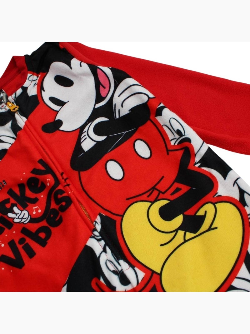 Disney - Pijama macacão criança preto e vermelho Vermelho - Kiabi