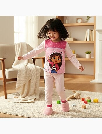 Disney - Pijama menina estampado manga comprida calças
