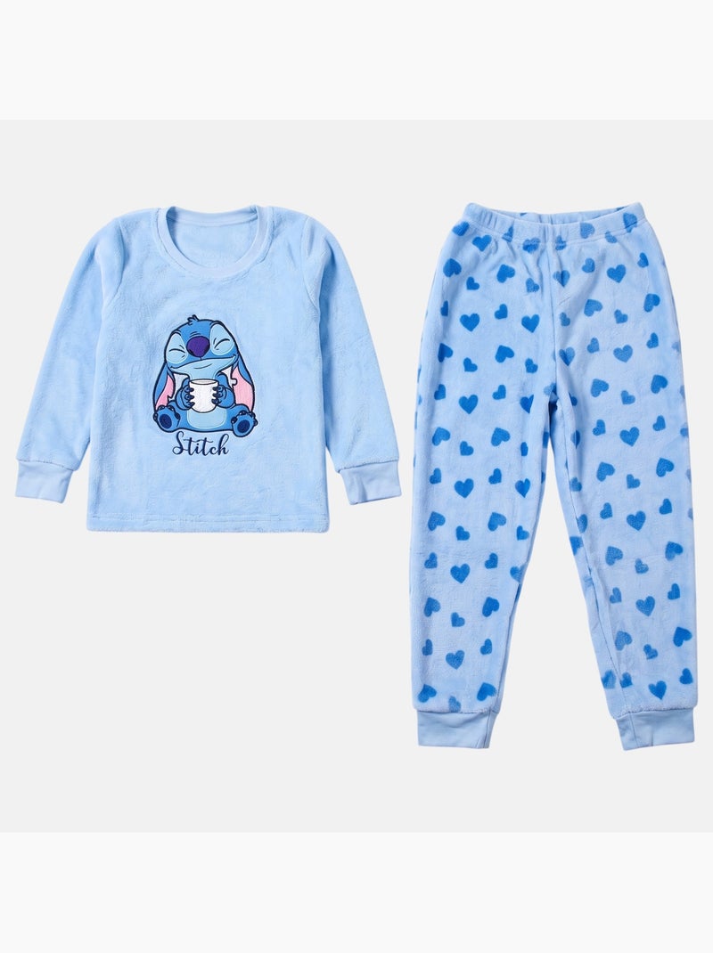 Disney - pijama para menina stitch Azul - Kiabi