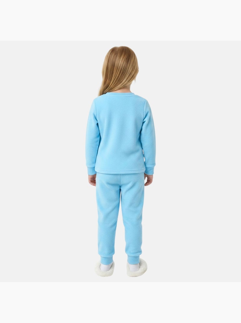 Disney - Pijama polar de algodão menina com estampa de personagem Azul - Kiabi