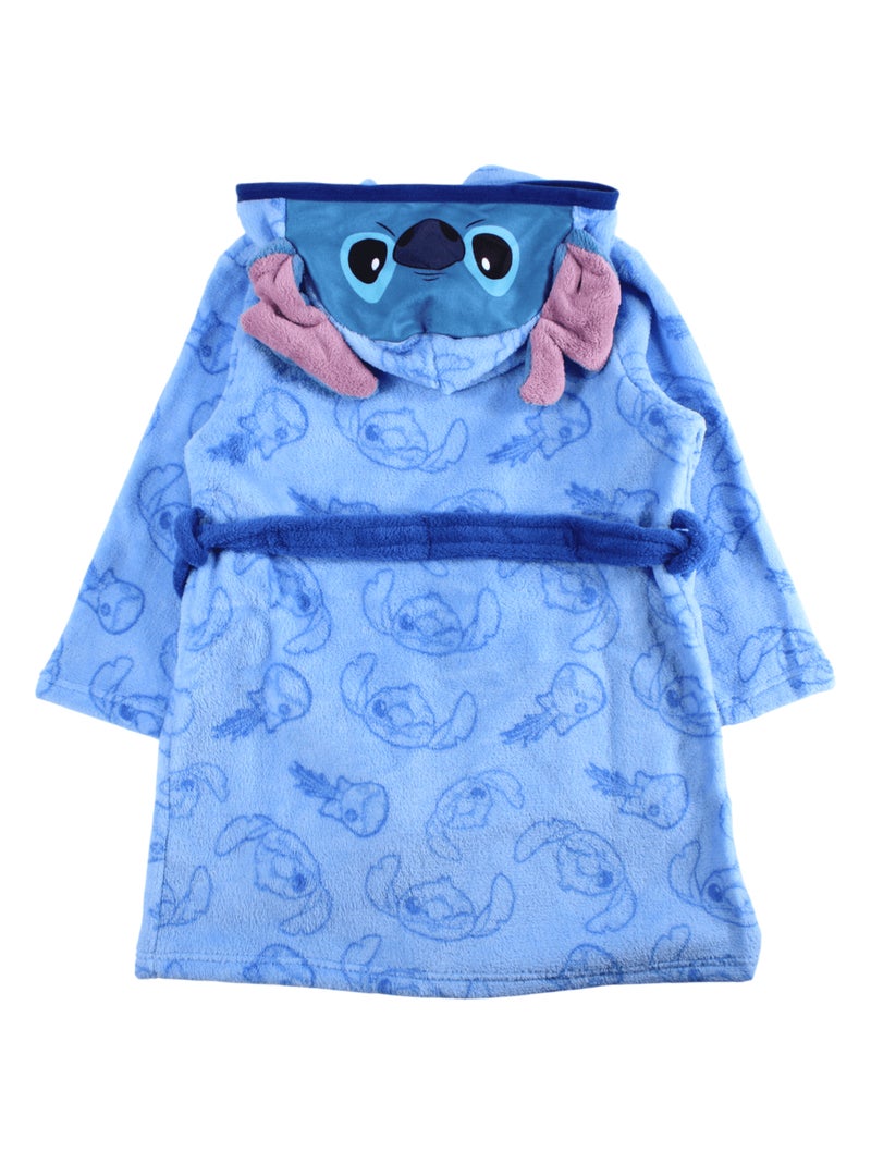 Disney - roupão estampado com capuz com orelhas e cinto Azul - Kiabi