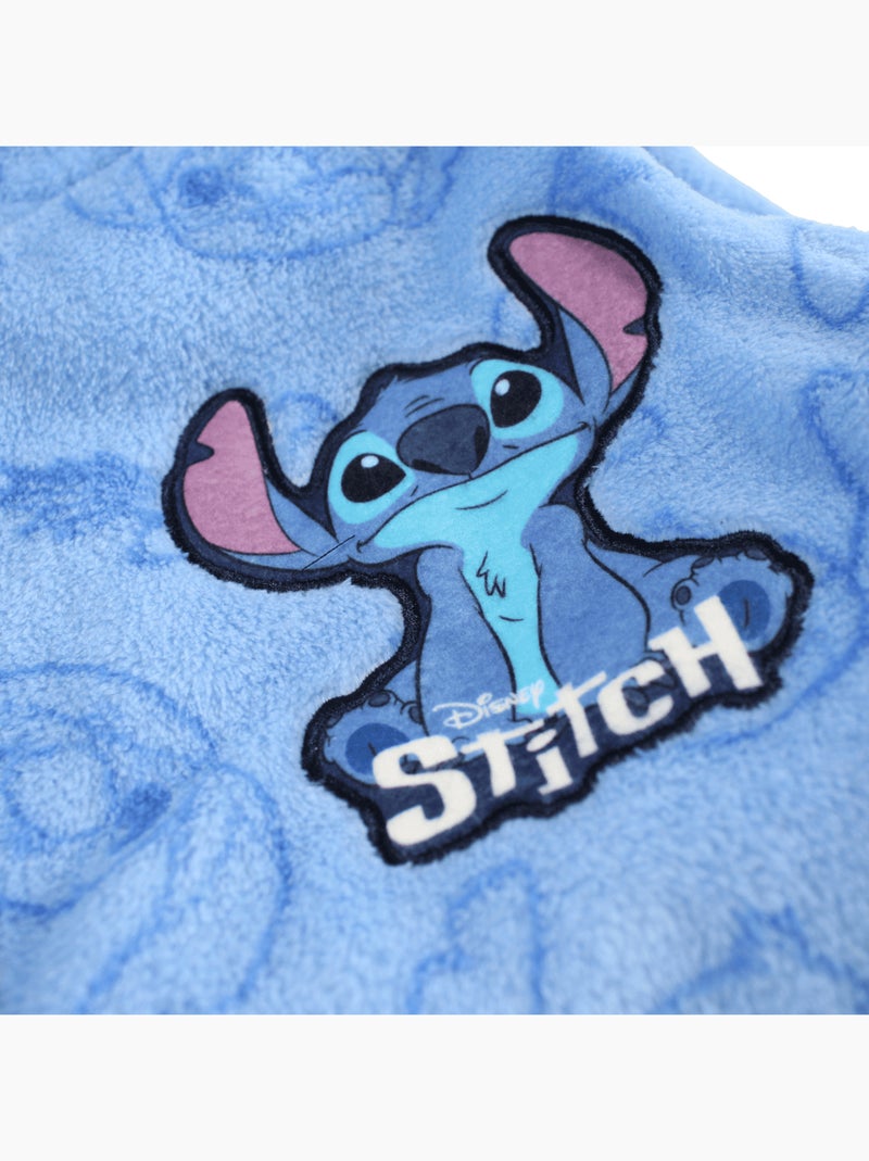 Disney - roupão estampado com capuz com orelhas e cinto Azul - Kiabi