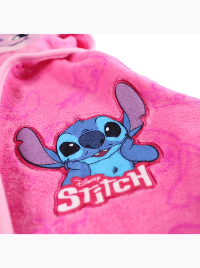 Disney - roupão estampado com capuz com orelhas e cinto Rosa - Kiabi