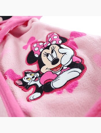 Disney - roupão estampado com capuz com orelhas e cinto