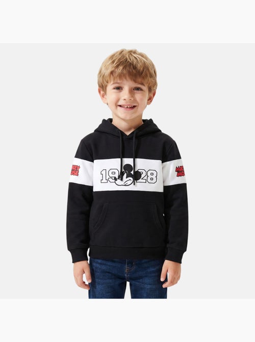 Disney - Sweat criança com capuz preto e branco - Kiabi