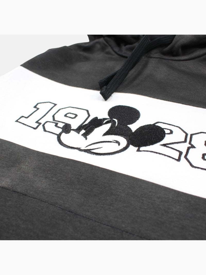 Disney - Sweat criança com capuz preto e branco Preto - Kiabi