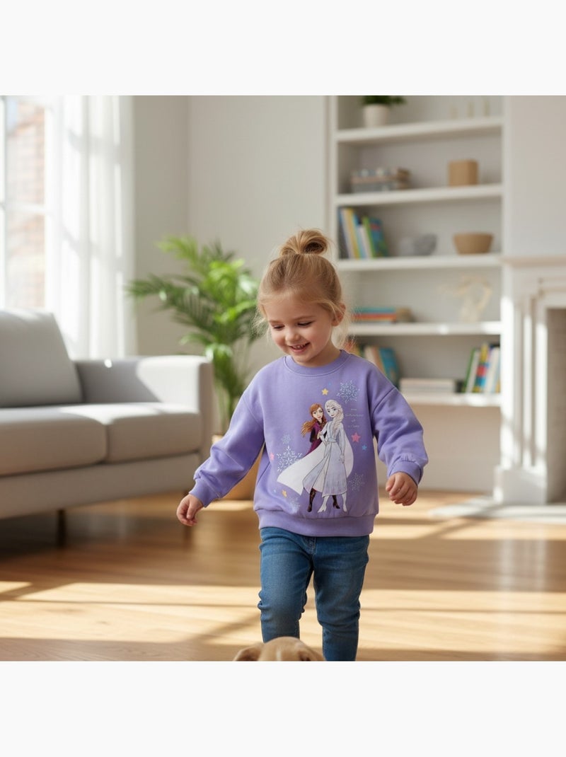 Disney - Sweatshirt com estampa menina Malva - Kiabi
