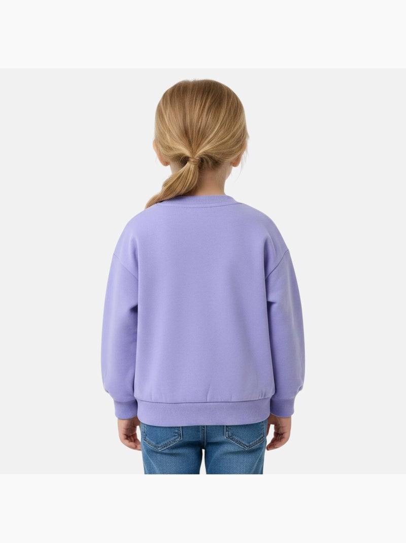 Disney - Sweatshirt com estampa menina Malva - Kiabi