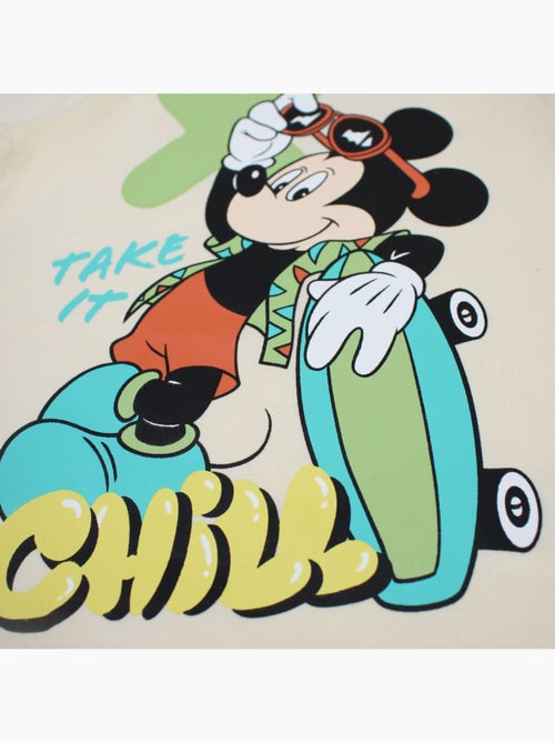 Disney - T-shirt criança bege personagem skate - Kiabi Disney - T-shirt criança bege personagem skate - Kiabi