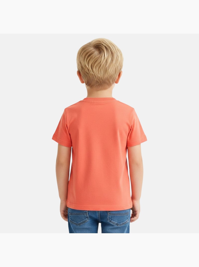 Disney - T-shirt criança laranja personagem skate Laranja - Kiabi