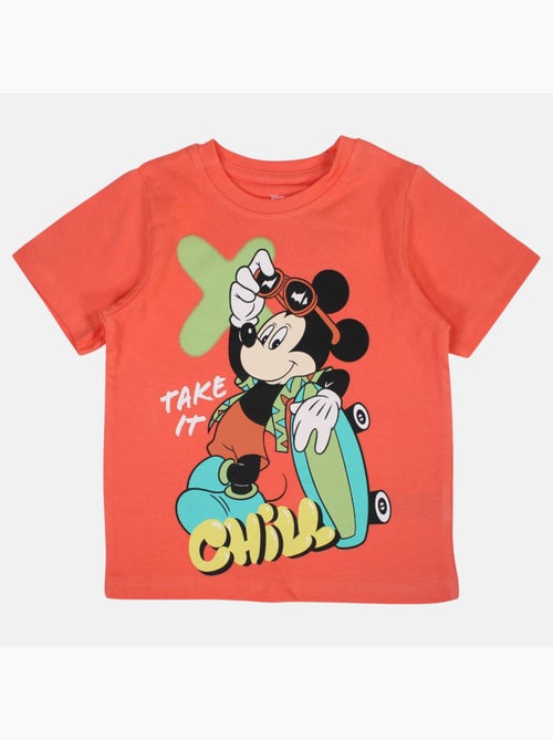 Disney - T-shirt criança laranja personagem skate - Kiabi Disney - T-shirt criança laranja personagem skate - Kiabi