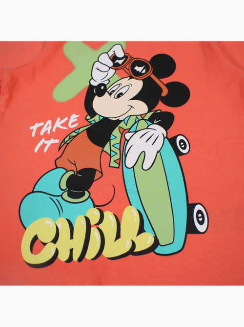Disney - T-shirt criança laranja personagem skate - Kiabi Disney - T-shirt criança laranja personagem skate - Kiabi