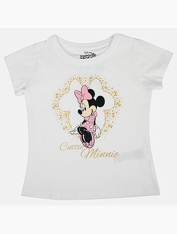 Disney - T-shirt criança manga curta branco personagem