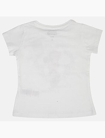 Disney - T-shirt criança manga curta branco personagem