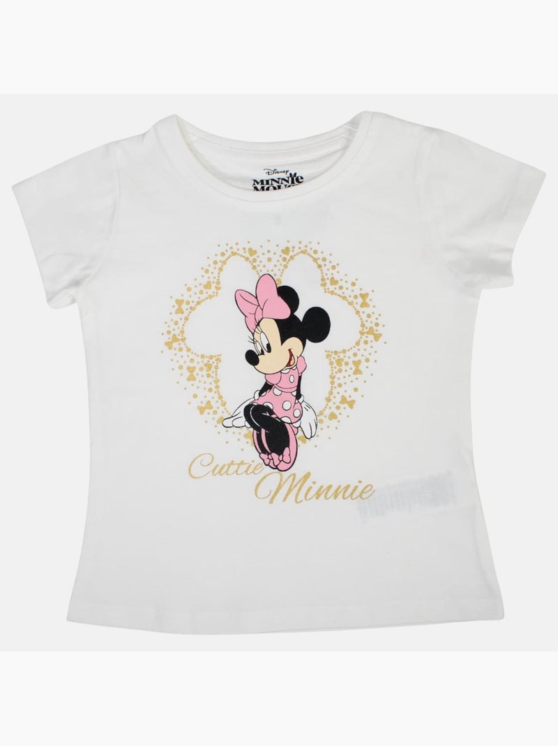 Disney - T-shirt criança manga curta branco personagem Branco - Kiabi