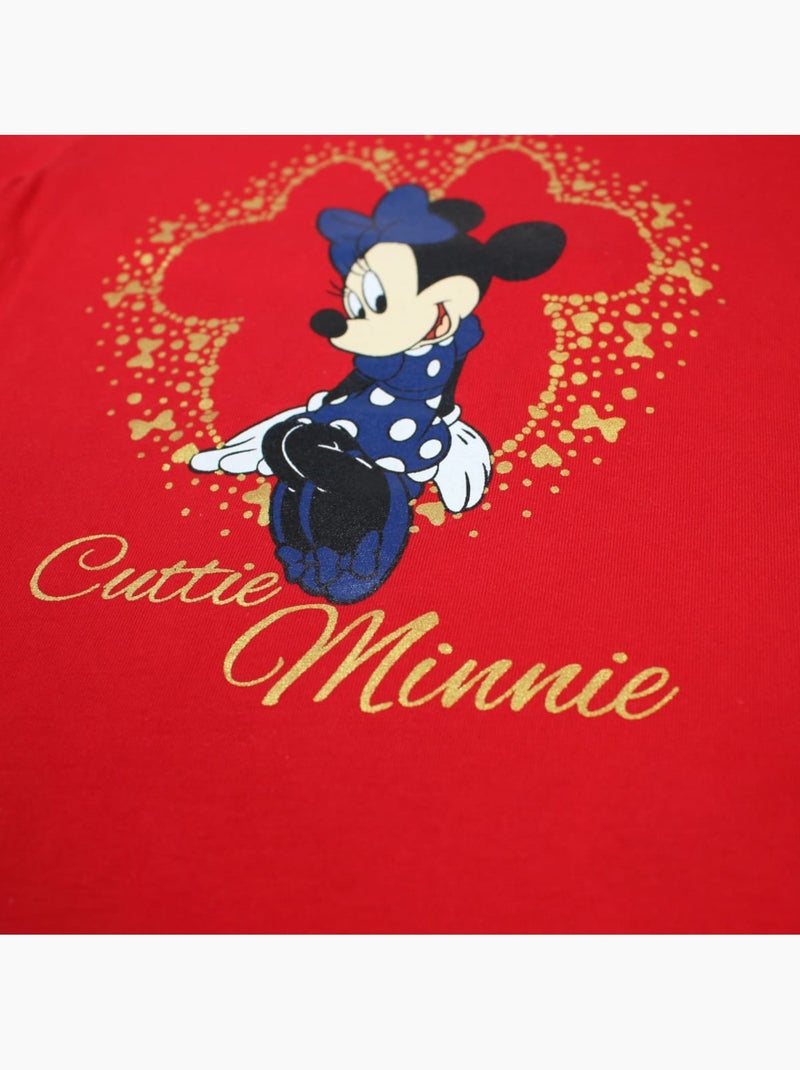Disney - T-shirt criança manga curta vermelho personagem Vermelho - Kiabi
