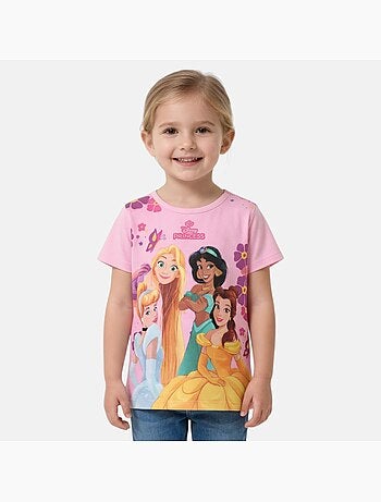 Disney - T-shirt manga curta criança estampada