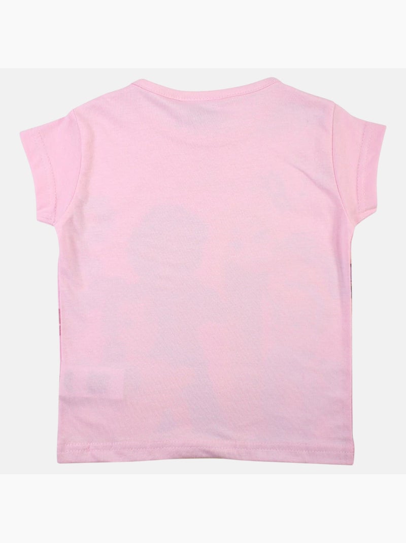Disney - T-shirt manga curta criança estampada Rosa-claro - Kiabi