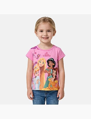 Disney - T-shirt manga curta criança estampada