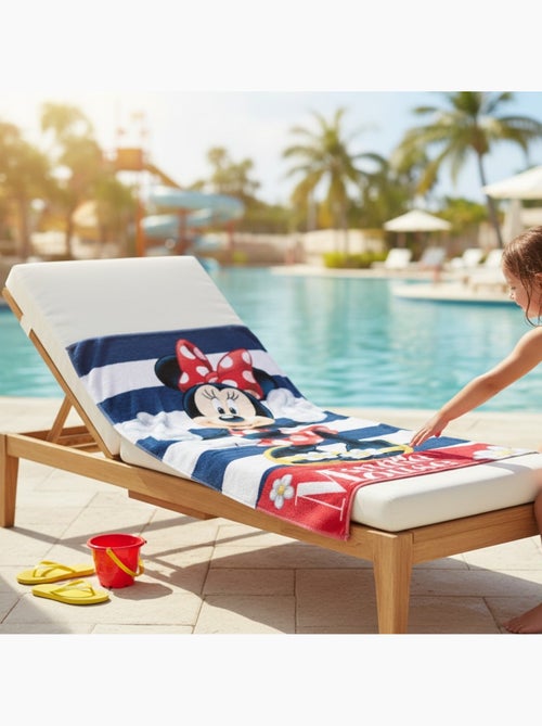 Disney - Toalha de praia infantil Minnie Mouse - Kiabi Disney - Toalha de praia infantil Minnie Mouse - Kiabi