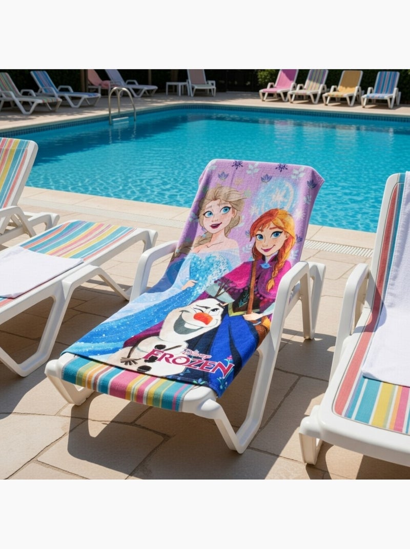 Disney - toalha poliéster menina frozen Malva - Kiabi