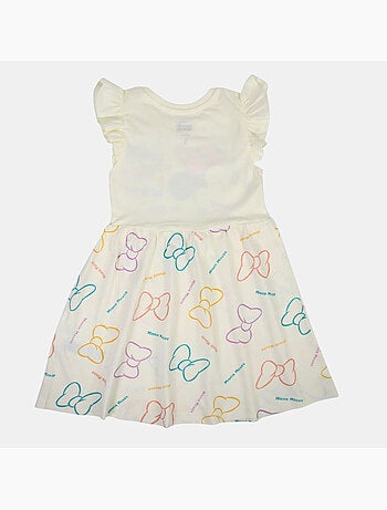 Disney - Vestido bebé menina cru com folhos personagem