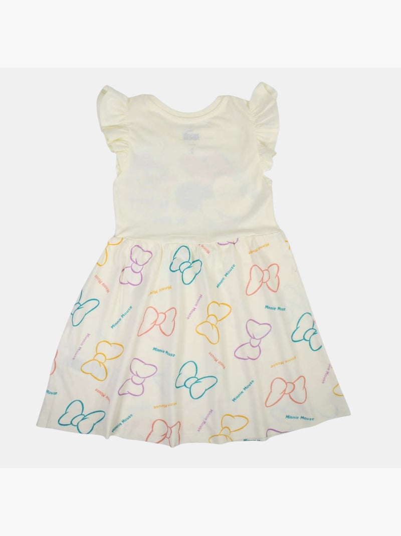 Disney - Vestido bebé menina cru com folhos personagem Branco - Kiabi