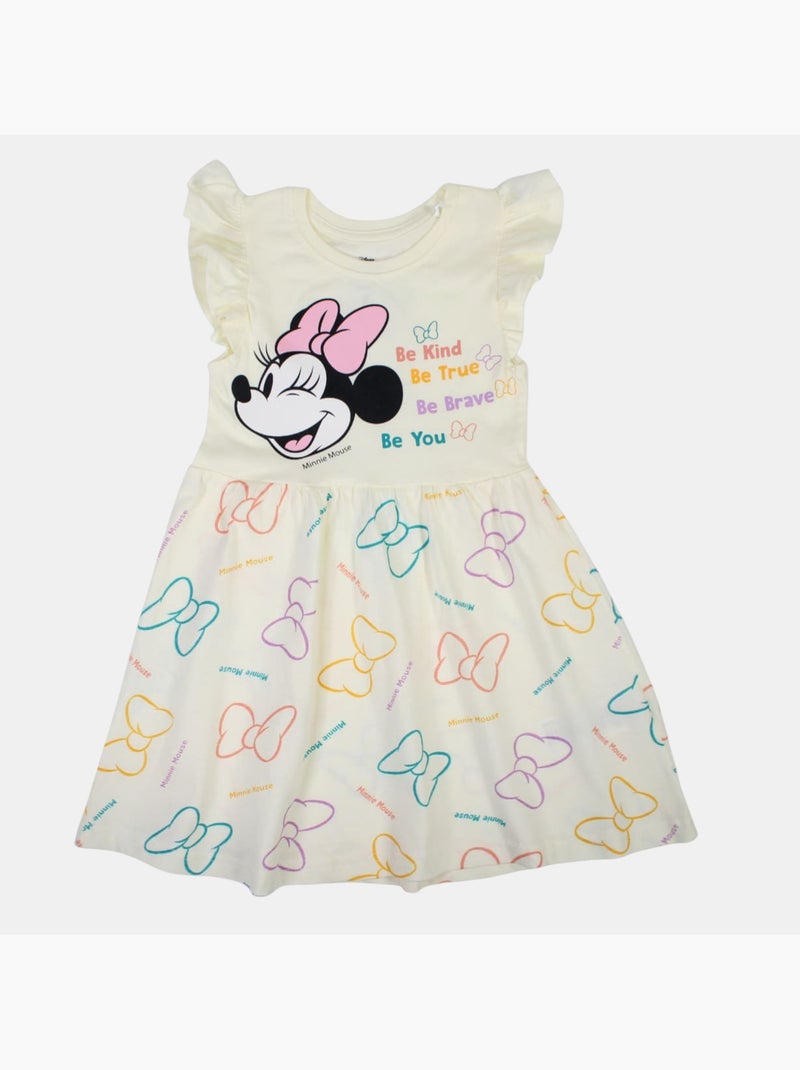 Disney - Vestido bebé menina cru com folhos personagem Branco - Kiabi
