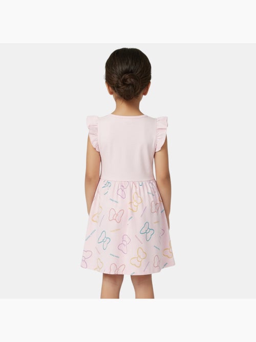 Disney - Vestido bebé menina rosa com folhos personagem - Kiabi Disney - Vestido bebé menina rosa com folhos personagem - Kiabi