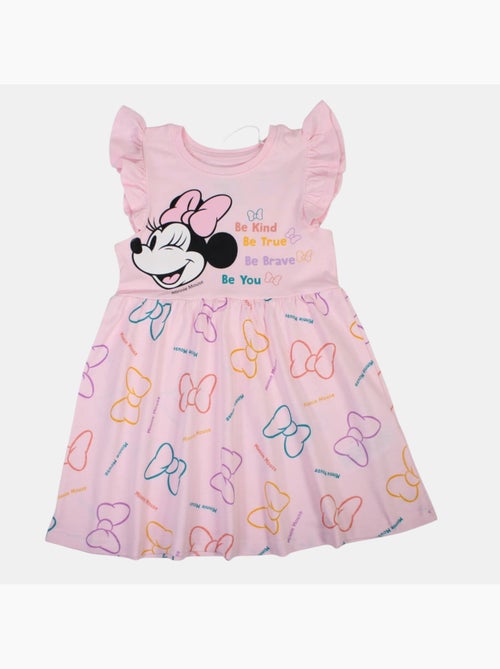 Disney - Vestido bebé menina rosa com folhos personagem - Kiabi Disney - Vestido bebé menina rosa com folhos personagem - Kiabi